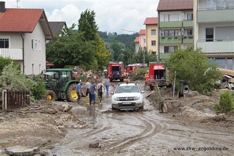 Juni 2016 wurde simbach am inn von einer schrecklichen flutkatastrophe getroffen. THW OV Ergolding: Hochwasser Simbach am Inn