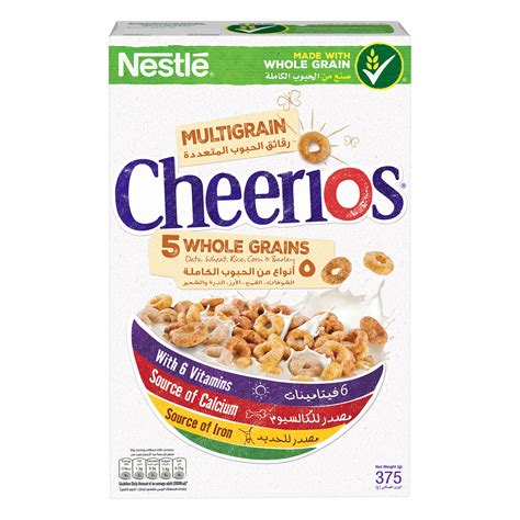 Nestle Cheerios Multi Whole Grains Breakfast Cereal 375g Health