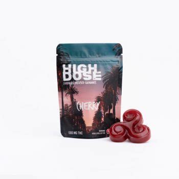 High Dose - Cherry 1000mg THC Gummy - SimplyBudz