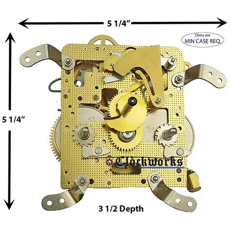 141 010 Hermle Clock Movement 1 800 381 7458 Clockworks Clockworks