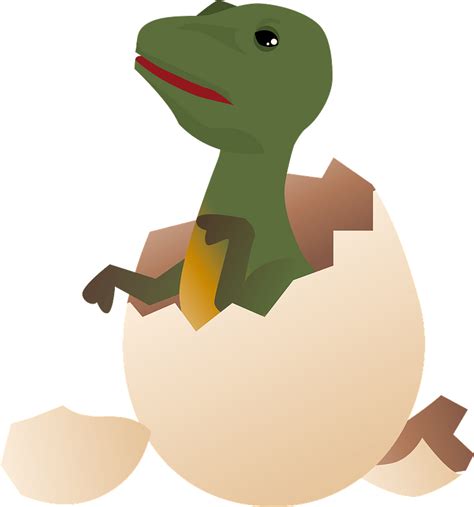Dinosaur Hatched Out Of Egg Clipart Free Download Transparent Png