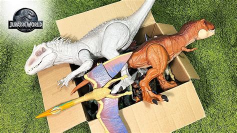 50 Rare Dinosaur In A Box Jurassic World Dinosaur Action Figures Youtube