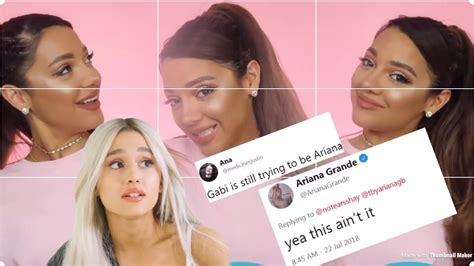 Ariana Grande Reacts To Gabi Demartino Ariana For A Day Video This