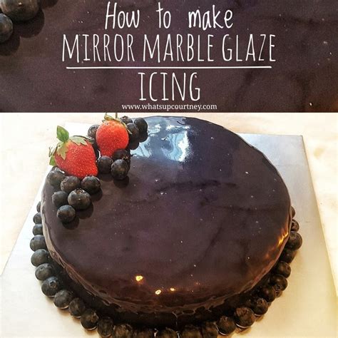 I found that there was loads of butter icing and glaze so will adjust the quantities next time for the colours too. WhatsupCourtney How to make a mirror marble glaze cake ...