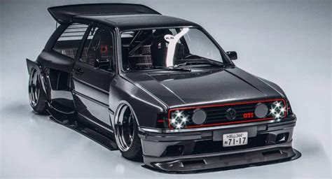 This Insane Widebody Vw Golf Gti Mk2 Will Soon Become A Reality Carscoops