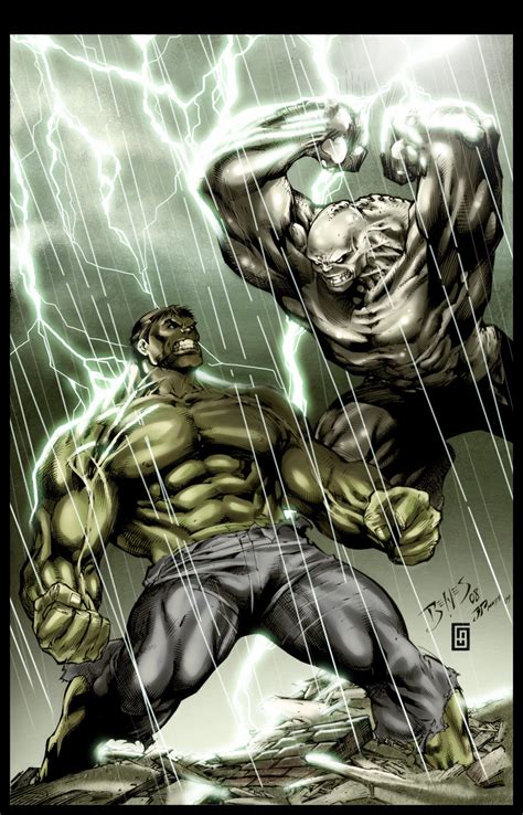 Comics Forever Hulk Vs The Abomination Artwork By Ed Benes And