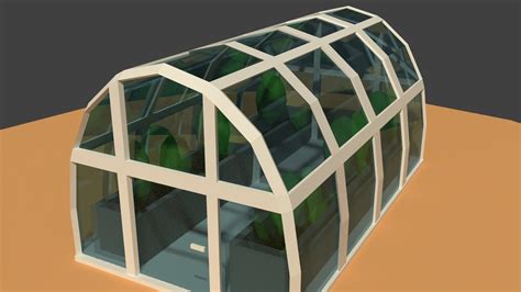 Low Poly Greenhouse 3d Asset Cgtrader