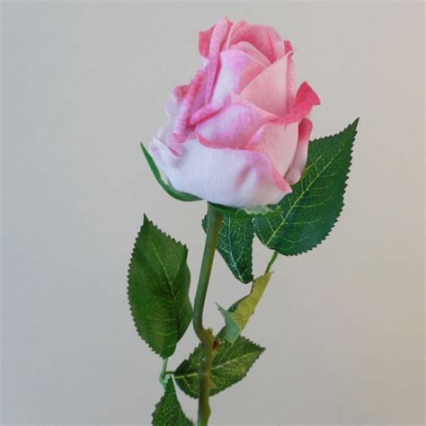 Real Touch Rose Bud Pink 55cm Artificial Flowers