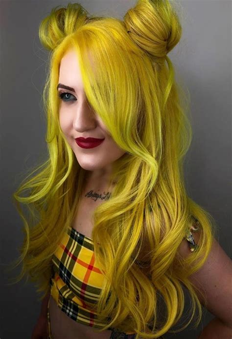 61 Sunshine Yellow Hair Color Shades To Liven Up Your Look