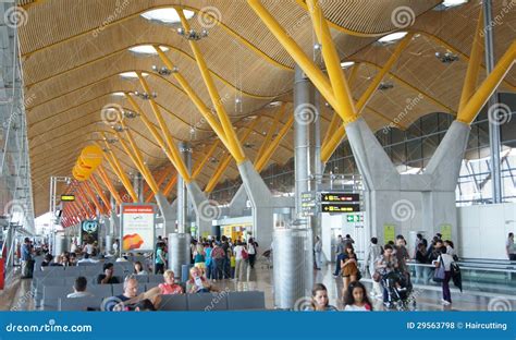 Madrid Barajas Airport Editorial Stock Photo Image Of Bags 29563798