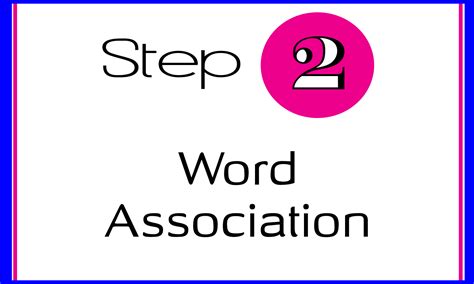 Step 2 Word Association Memorise