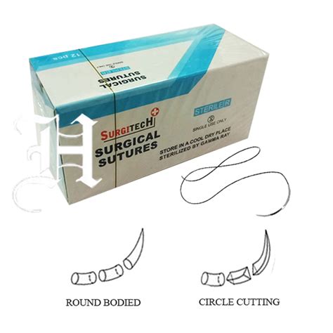 Suture Silk Non Absorbable 3 0 12 Round Bodied New Hlink Medical