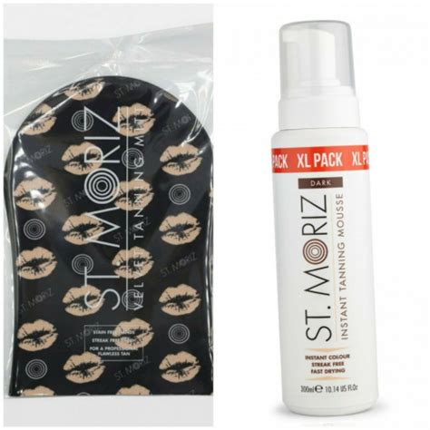 Set Autobronzare Profesionala St Moriz Spuma Xl Dark Manusa Aplicare