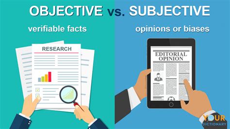Objective Vs Subjective Comparing Meanings And Usage Yourdictionary