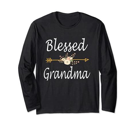 Blessed Grandma Long Sleeve Shirt Mothers Day Ts Long Sleeve T Shirt