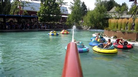 Bumper Boats Water Cannons Mounted Pov Silverwood Theme