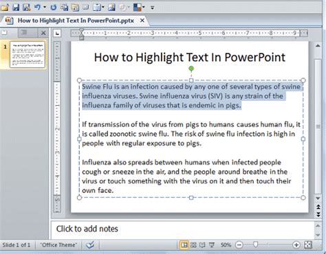 How Do You Highlight Text In Powerpoint For Mac Corprts