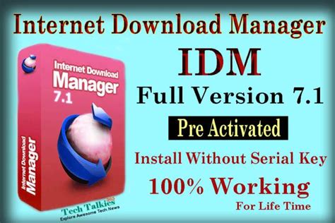 Idm Full Version 71 Preactivated Download Link Free For Life Time