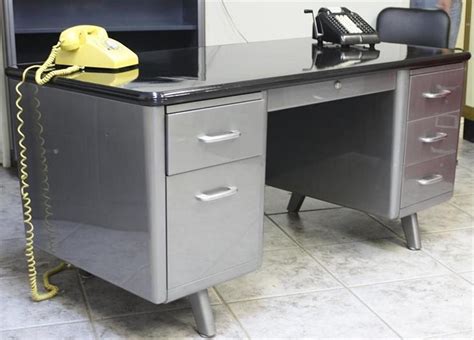 Vintage Steel Tanker Desk