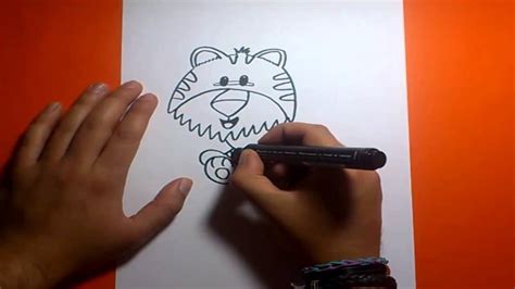 Como Dibujar Un Tigre Paso A Paso How To Draw A Tiger Youtube