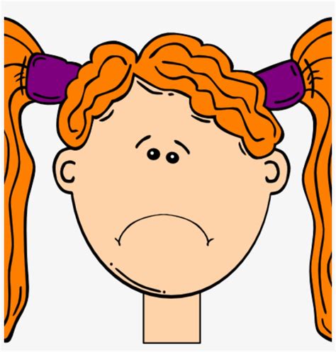 Frown Clip Art Collection Of Free Frowning Clipart Cartoon Girl Face