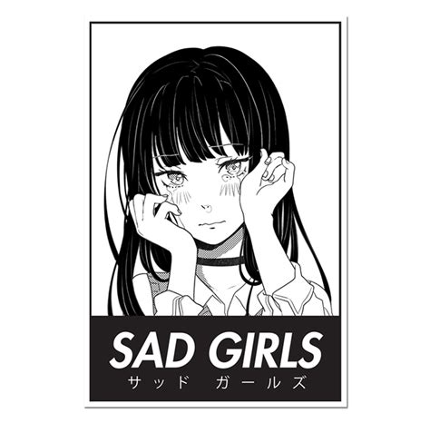 Sad Girls Choker Sticker Animebae Animebae