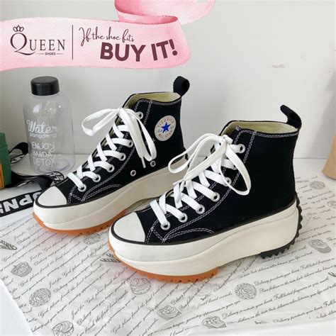 【queen】new Korean Converse Sneakers Chunky Shoes For Women Shopee