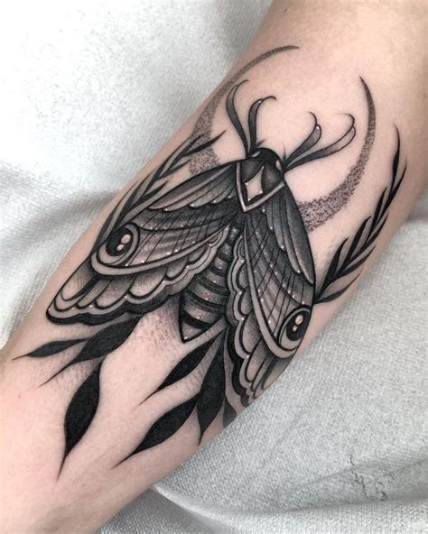 Moth Tattoo On The Arm Done By Inkbyslowfoxx Moth