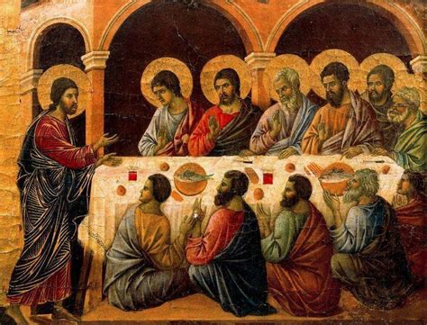 Duccio Di Buoninsegna La Maestà Aparición En La Cena De Los