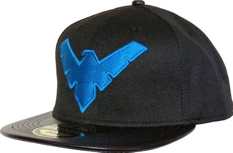 Dc Comics Official Batman Nightwing Snapback Cap Black With The Blue