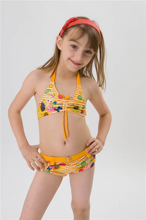 New 2015 Brand Summer Style 6 12y Girls Swimwear Two Piece