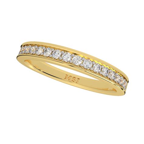 The Simplified Gold Diamond Eternity Ring