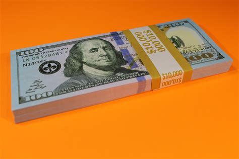 100 000 Full Print Realistic Prop Money Fake 100 Dollar Bills Real Cash Replica Paper Money Us
