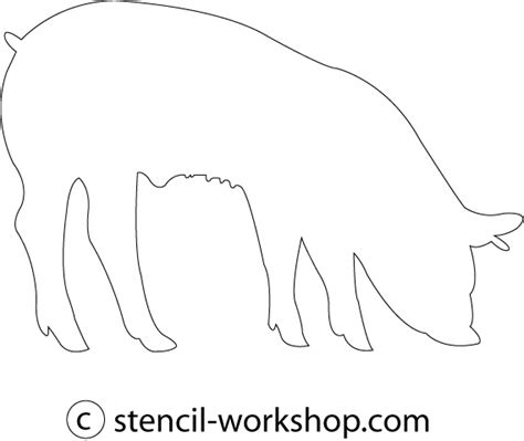 Pig Stencil 1 Signs And Printables Pinterest