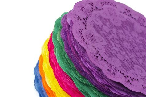Colored Paper Doilies Hand Dyed In Fiesta Colors By Todopapel