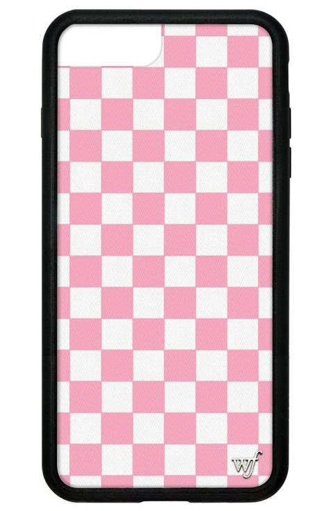 Pink Checkers Iphone 678 Plus Case Wildflower Cases
