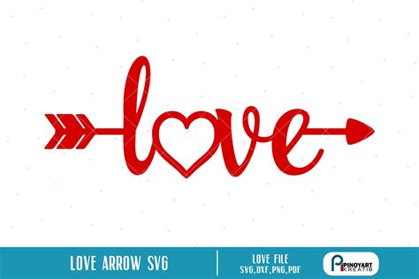 Love Arrow Svg Valentine Love Svg Love Svg Valentines Day Svg Love