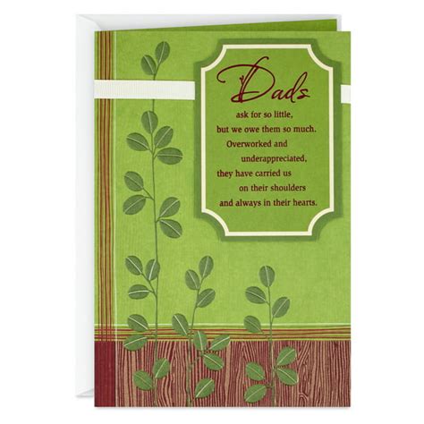 Hallmark Birthday Greeting Card To Father Loved And Appreciated