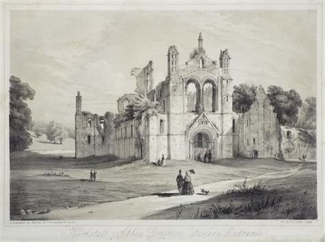 Antique Prints Of Kirkstall Abbey