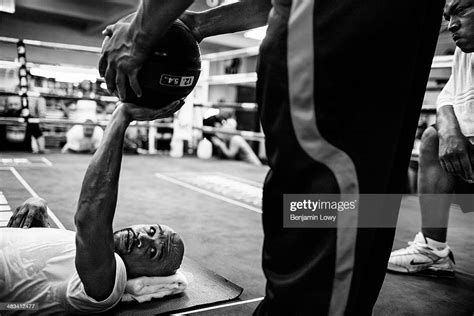 Floyd Mayweather Trains At His Gym On July 25 In Las Vegas Nevada