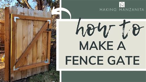 How To Make A Simple Fence Gate For A 6 Wooden Backyard Fence Youtube