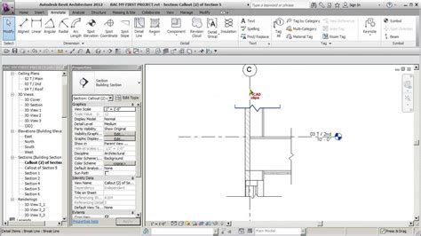 Revit Arch 2012 First Project 91 Detail Break Lines Youtube