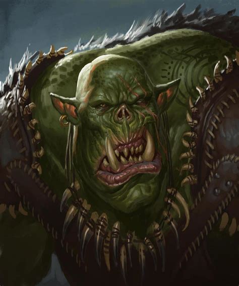 Ork Study By Johan Grenier Imaginarycharacters Warhammer Fantasy