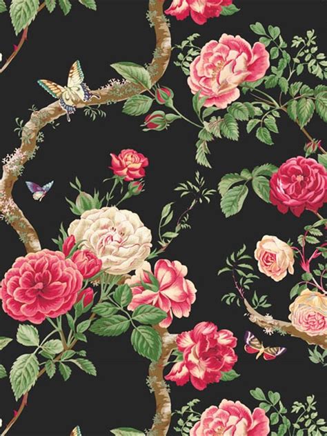Wallpaper floral prints fabric wallpaper prints pattern wallpaper pattern art black floral wallpaper textures patterns floral. 871 best ༺♥༻Floral Pattern background and fresh roses ...