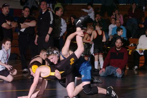 Young Boys Wrestling Editorial Photography Image Of Competitors