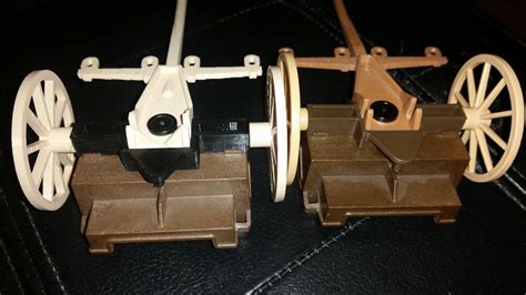 An Axle Assembly For The 1988 Playmobil Cannon Limber 3d Cad Model