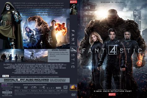 Fantastic Four Dvd Cover And Label 2015 R0 Custom Art