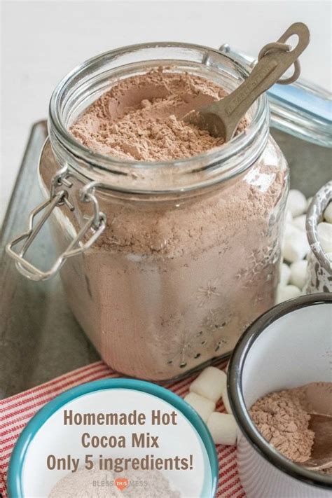 Easy Homemade Hot Cocoa Mix Made With A Few Simple Ingredients Like