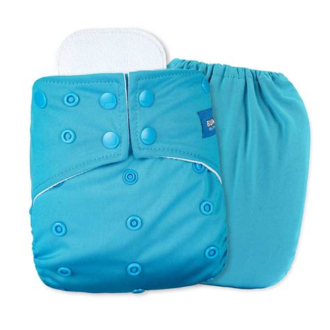 Bumbio Cyan Reusable Regular Pocket Cloth Diaper Ceiba Green
