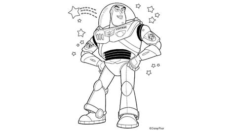 Dibujo De Buzz Lightyear Comando Estelar Para Colorear Y Pintar